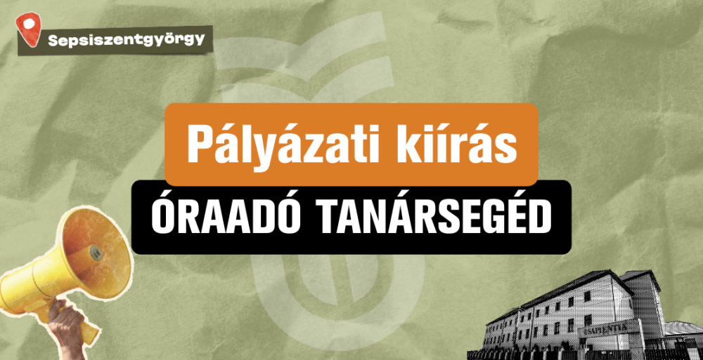 Pályázati kiírás: óraadó tanársegédi állások a 2025/2026-os tanév I. félévére
